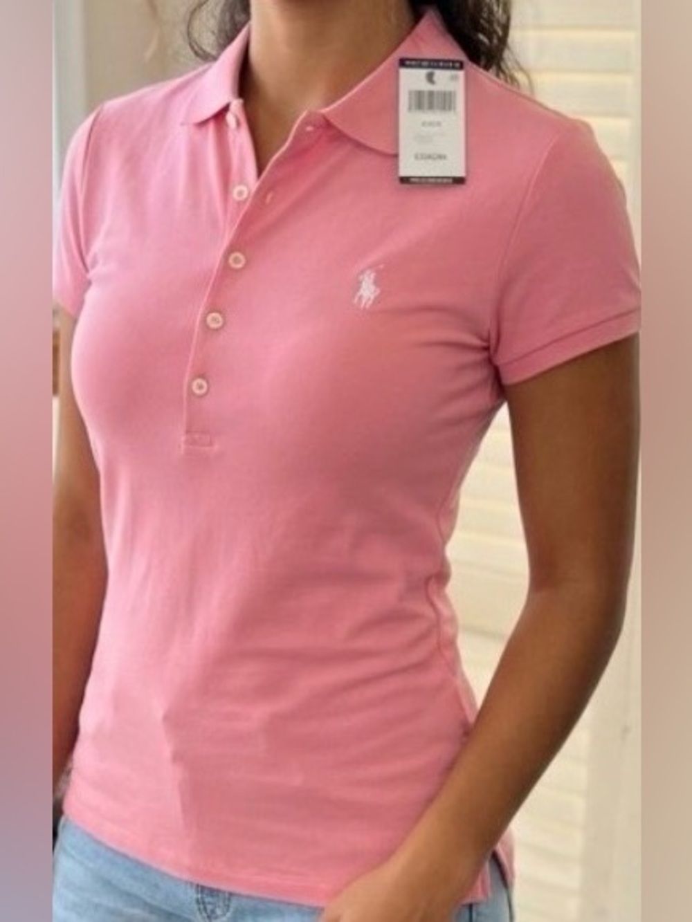 Polo Ralph Lauren Pink Short-Sleeve Polo Top